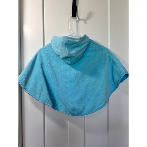 Pottery Barn Kids Swim Hooded Cover Up Terrycloth Cape Blue Size 12-18 Month - Picture 5 of 8